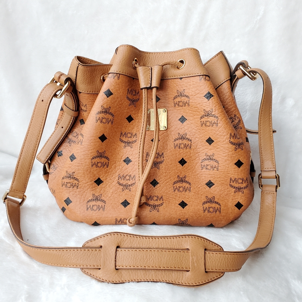 💖SOLD 💖 MCM Visetos Essential Drawstring Bucket